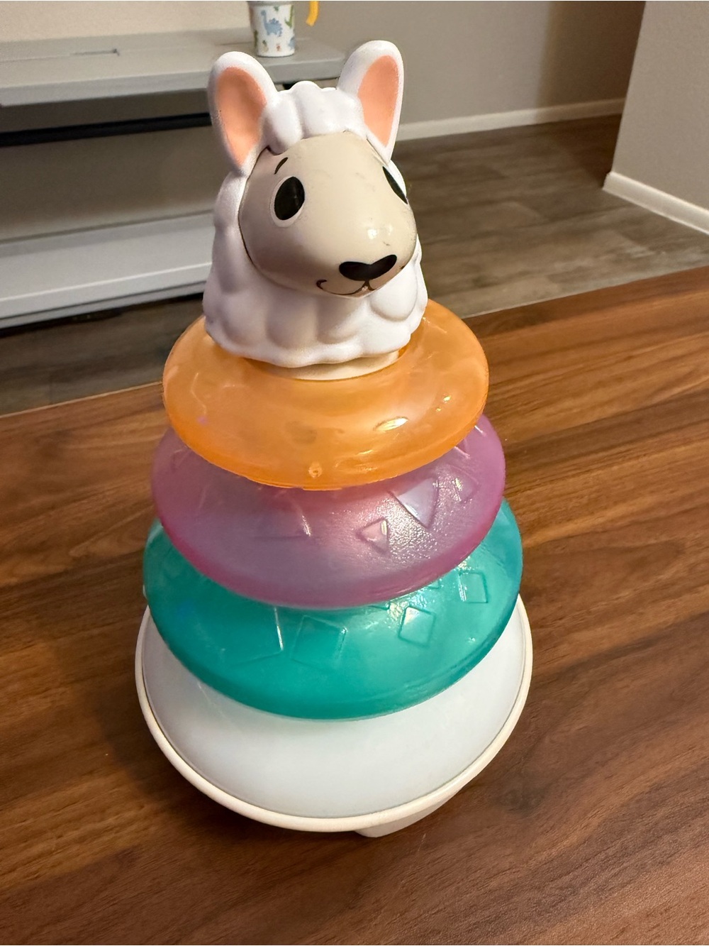 Fisher-Price Llama Stacking Rings - White, Orange, Purple, Teal